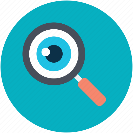 Exploration, eye, magnifying glass, search, search concept icon - Download on Iconfinder