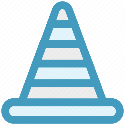 Alert, cone, construction, road, stop, traffic, under construction icon - Download on Iconfinder