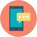 chat bubble, communication, mobile, mobility, technology