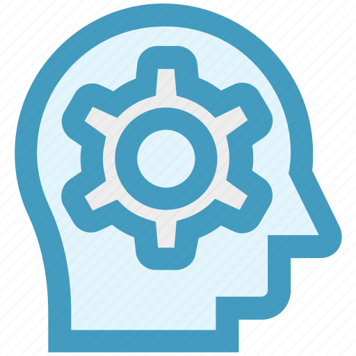Brain, customer, gear, head, mind, seo specialist, service icon - Download on Iconfinder
