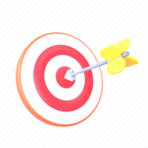 Target, goal, aim, focus, business, arrow 3D illustration - Download on Iconfinder