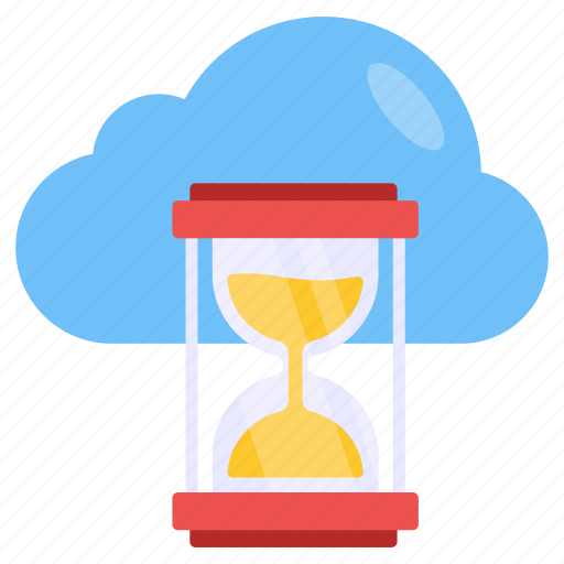 Cloud history, cloud clock, cloud timer, cloud schedule, cloud computing icon - Download on Iconfinder