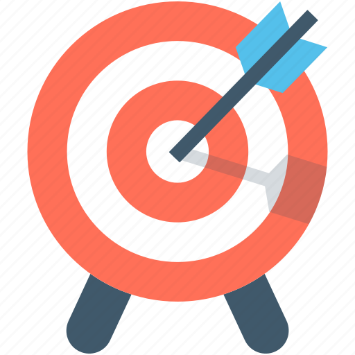 Bullseye, bullseye arrow, dartboard, focus, target icon - Download on Iconfinder