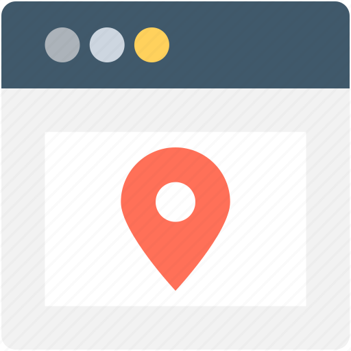 Location finder, map pin, online map, online navigation, web page icon - Download on Iconfinder