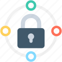 locked, network security, padlock, private network, secure network