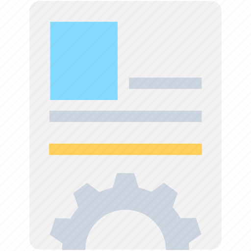 Biodata, cog, cogwheel, cv, resume icon - Download on Iconfinder