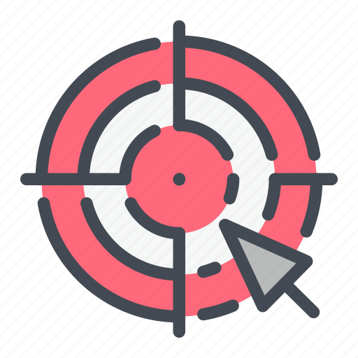 Aim, arrow, click, cursor, hit, target icon - Download on Iconfinder