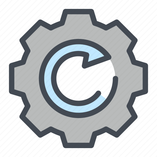 Arrow, cog, cogwheel, gear, refresh, update, wheel icon - Download on Iconfinder