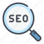 find, magnifier, search, seo 