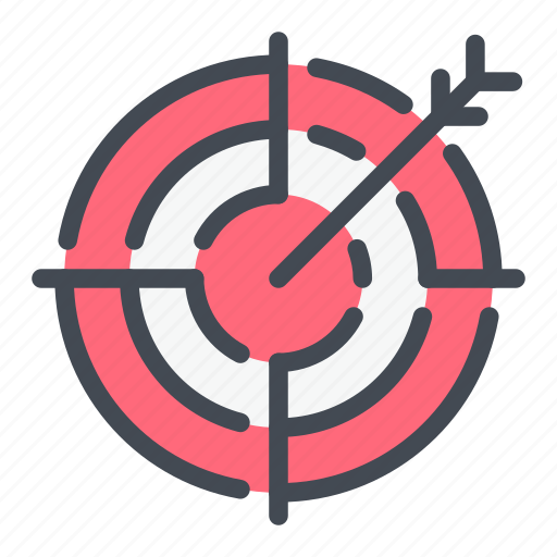 Aim, arrow, audience, hit, marketing, seo, target icon - Download on Iconfinder