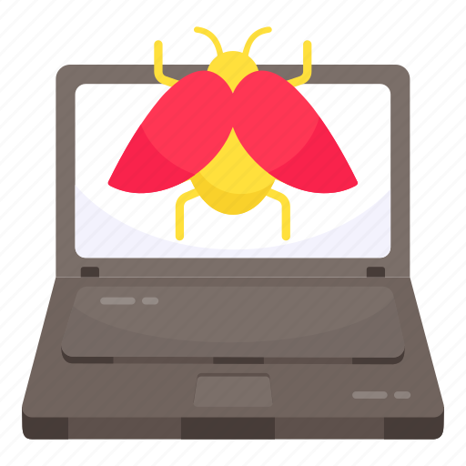 System bug, system virus, malware, infected laptop, melicious system icon - Download on Iconfinder