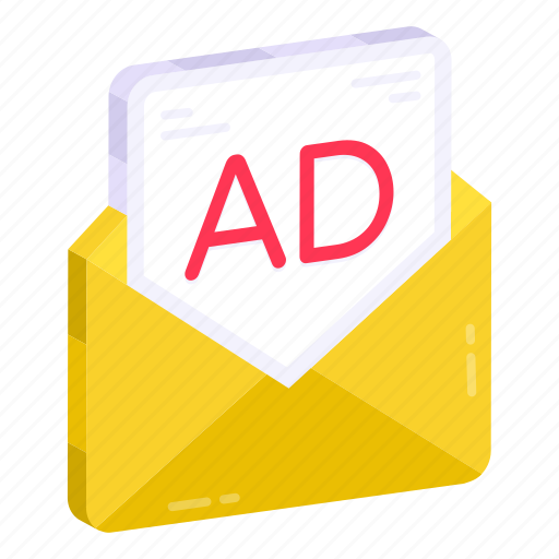 Ad mail, email, correspondence, letter, envelope icon - Download on Iconfinder