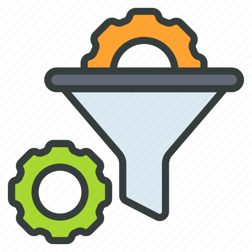 Filtered, cone, funnel, filter, technology, business icon - Download on Iconfinder