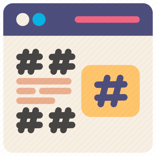Hashtag, trending, keyword, hash, social media, tag, topic icon - Download on Iconfinder