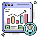 business chart, business graph, online data analytics, infographic, statistics