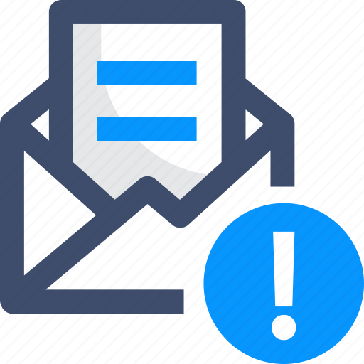 Email alert, notification, seo, spamming, warning icon - Download on Iconfinder