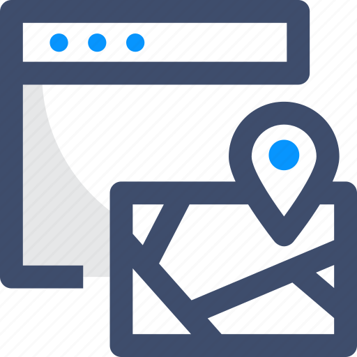Browser, location pointer, maps, seo, tracking icon - Download on Iconfinder