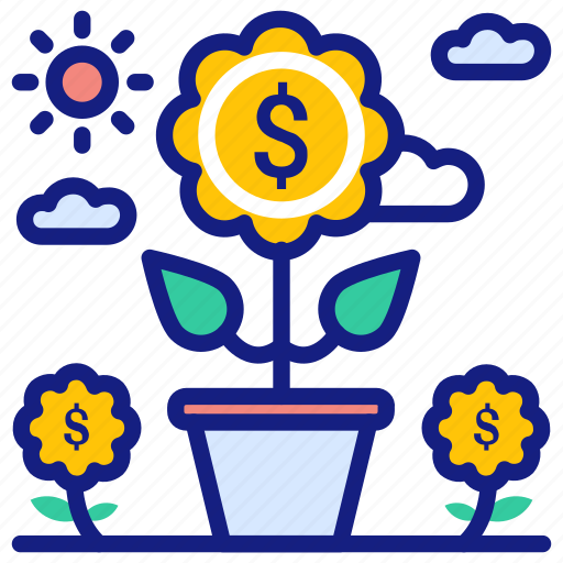 Finance, plant, business, coins, growth, money icon - Download on Iconfinder