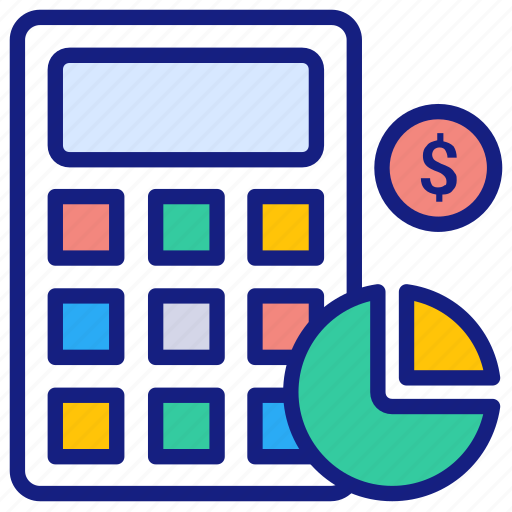 Calculation, chart, pie, report, calculator, device, finance icon - Download on Iconfinder