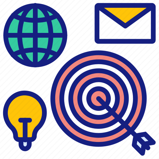 Business, strategy, aim, bullseye, darts, target, planning icon - Download on Iconfinder