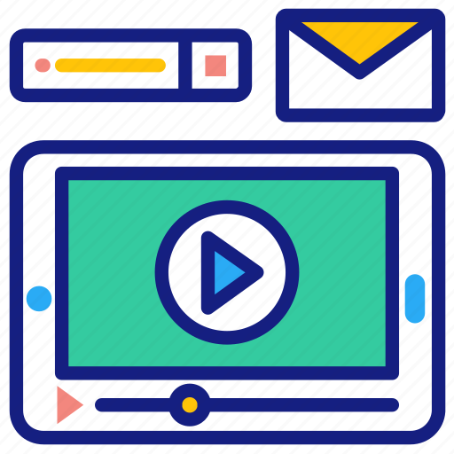 Video, marketing, media, movie, streaming, player icon - Download on Iconfinder