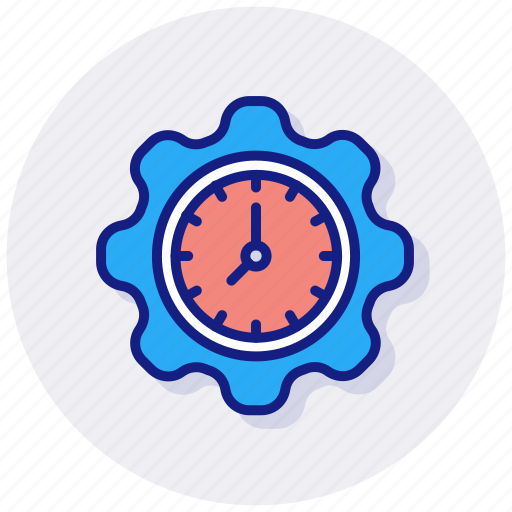 Time, management, work, workflow, clock, settings icon - Download on Iconfinder