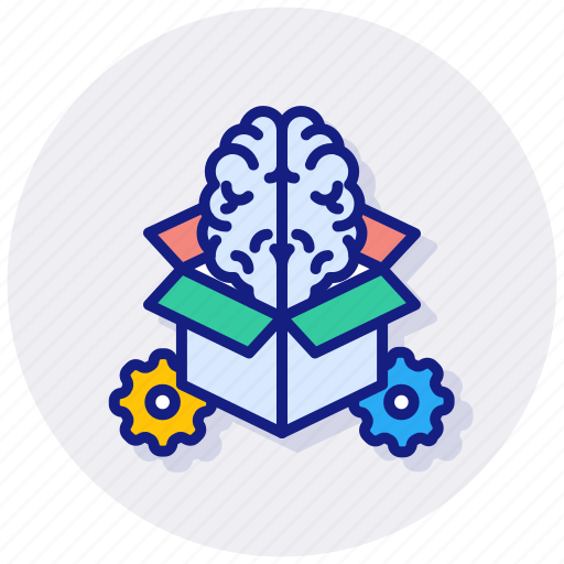 Think, outside, the, box, solution, brain, work icon - Download on Iconfinder