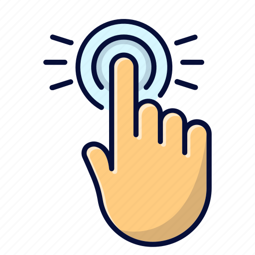 Click, finger, hand, touch icon - Download on Iconfinder