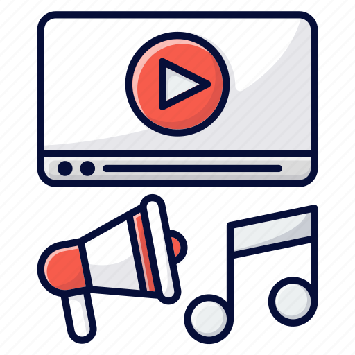 Content, marketing, music, video icon - Download on Iconfinder