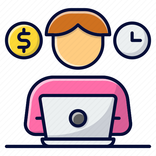Business, entrepreneur, freelancer, ghostwriter, home office icon - Download on Iconfinder