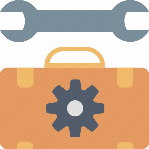 Maintenance, briefcase, gear, information, service, support, wrench icon - Download on Iconfinder