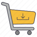 cart, download, shopping