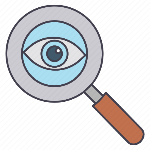 Eye, glass, magnifying, zoom icon - Download on Iconfinder