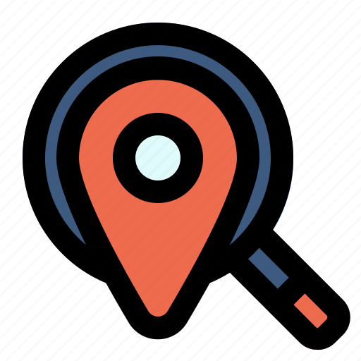 Local, seo, search, magnifier, location, pin icon - Download on Iconfinder