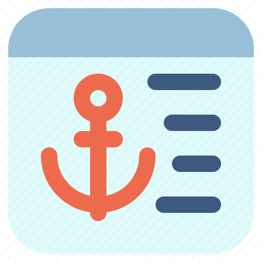 Anchor, text, anchor text, article, post icon - Download on Iconfinder