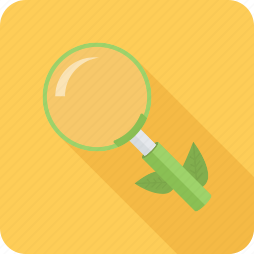 Magnifier, organic, plant, promotion, search, seo icon - Download on Iconfinder
