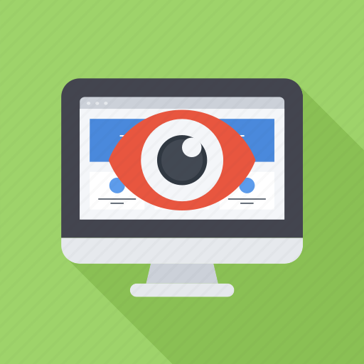 Eye, monitor, monitoring, seo, site icon - Download on Iconfinder