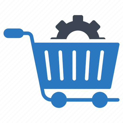 Cart, cog, preference, setting, trolley icon - Download on Iconfinder