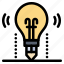 bulb, idea, light, science, solution 