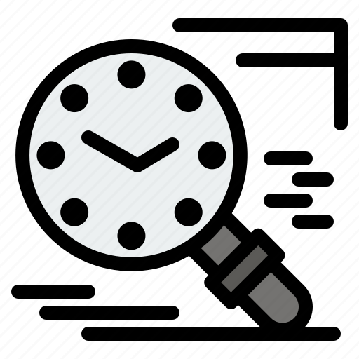 History, magnifier, schedule, search, time icon - Download on Iconfinder