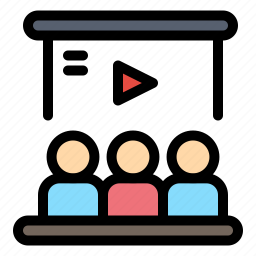 Presentation, team, tutorial, user, video icon - Download on Iconfinder