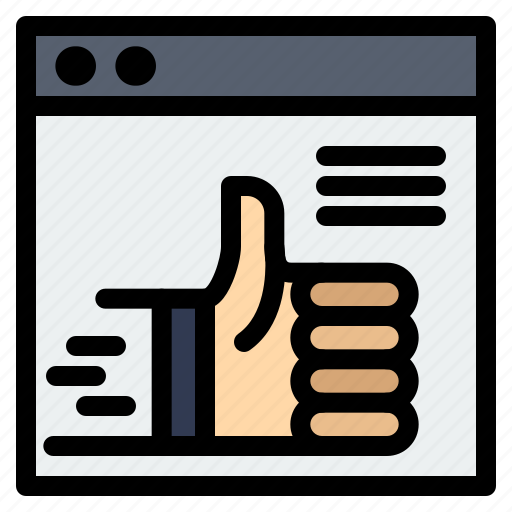 Like, support, thumbs, up, web icon - Download on Iconfinder