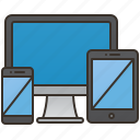 computer, tablet, display, responsive, device
