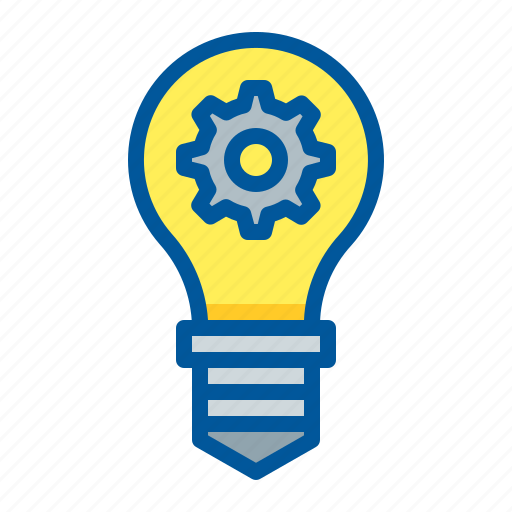 Bulb, gear, idea, invent icon - Download on Iconfinder