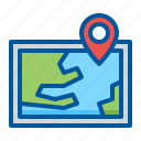 direction, location, map, pin