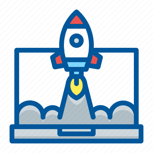 Laptop, launch, project, startup icon - Download on Iconfinder