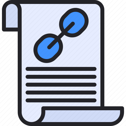 Hyper, document, link, file, chain icon - Download on Iconfinder