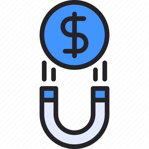 Magnet, money, coin, dollar, business icon - Download on Iconfinder