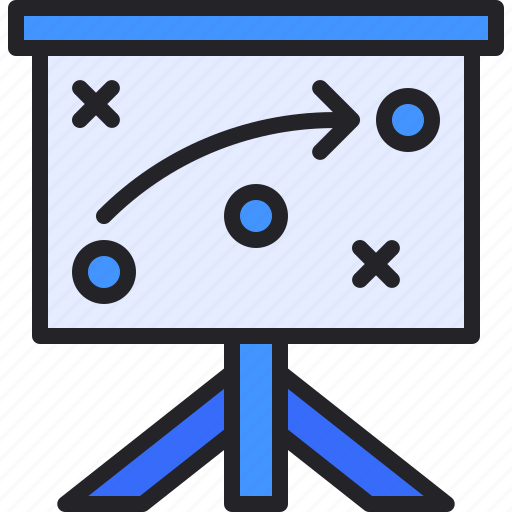 Tactics, presentation, board, strategy icon - Download on Iconfinder