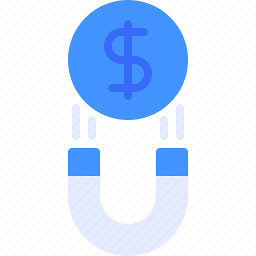 Magnet, business, coin, dollar, money icon - Download on Iconfinder